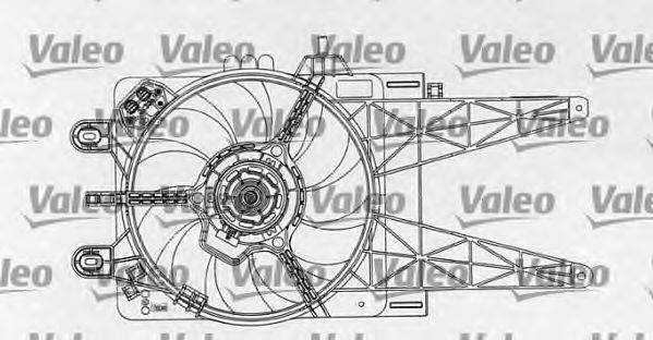 Електродвигун, вентилятор радіатора VALEO 698763
