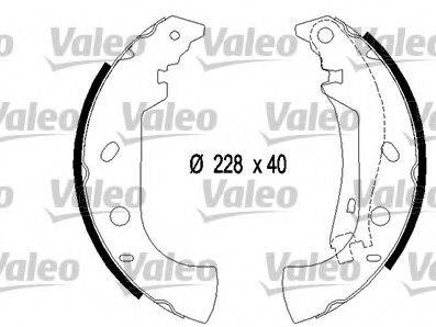 Комплект гальмівних колодок VALEO 554739