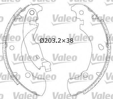 Комплект гальмівних колодок VALEO 554740