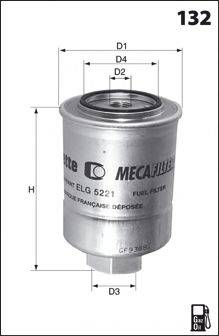 Паливний фільтр MECAFILTER ELG5269