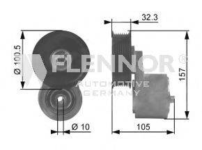Натяжна планка, полікліновий ремінь FLENNOR FA99054