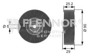 Паразитний / провідний ролик, полікліновий ремінь FLENNOR FU20909