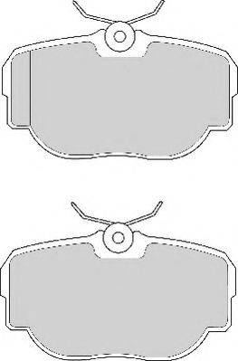 Комплект гальмівних колодок, дискове гальмо NECTO FD6628A
