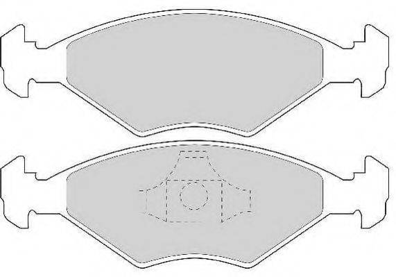 Комплект гальмівних колодок, дискове гальмо NECTO FD6725A