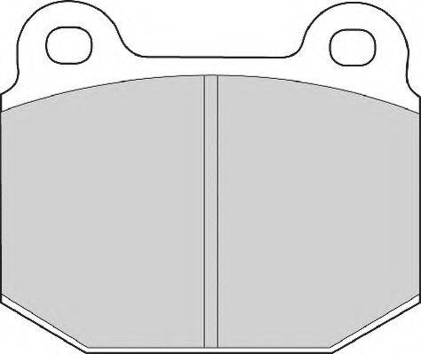 Комплект гальмівних колодок, дискове гальмо NECTO FD465A