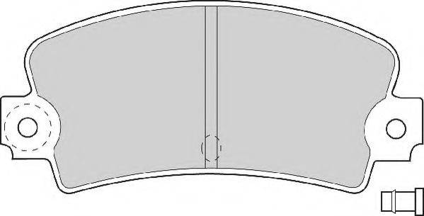 Комплект гальмівних колодок, дискове гальмо NECTO FD614A