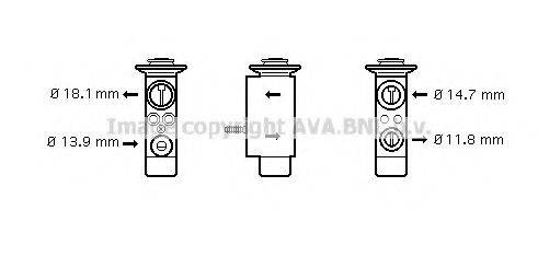 Розширювальний клапан, кондиціонер AVA QUALITY COOLING BW1085