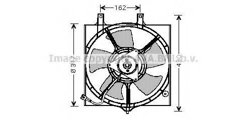 Вентилятор, охолодження двигуна AVA QUALITY COOLING DN7510