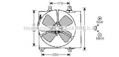 Вентилятор, охолодження двигуна AVA QUALITY COOLING MZ7501