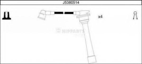 Комплект дротів запалення NIPPARTS J5380514