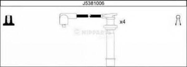 Комплект дротів запалення NIPPARTS J5381006