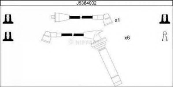 Комплект дротів запалення NIPPARTS J5384002