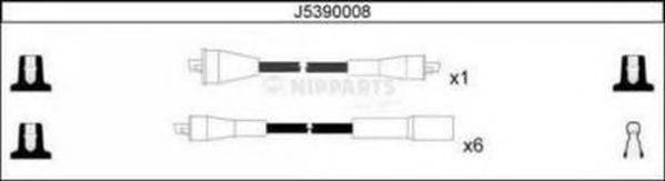 NIPPARTS J5390008 Комплект дротів запалення