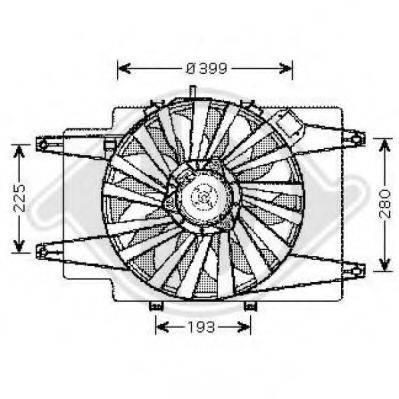 Вентилятор, охолодження двигуна DIEDERICHS 3041301