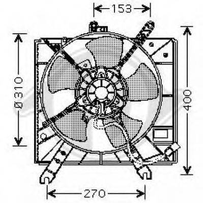 Вентилятор, конденсатор кондиціонера DIEDERICHS 6540101