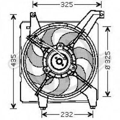Вентилятор, охолодження двигуна DIEDERICHS 6843101