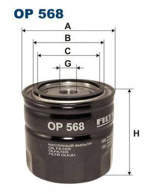 Масляний фільтр; Олійний фільтр, ступінчаста коробка передач FILTRON OP568