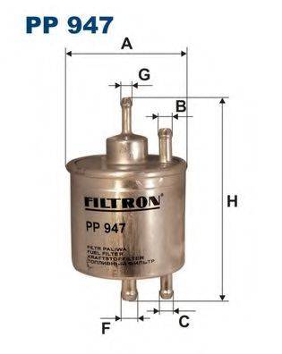 Паливний фільтр FILTRON PP947