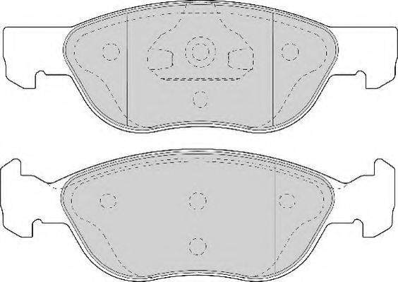 Комплект гальмівних колодок, дискове гальмо DURON DBP231651