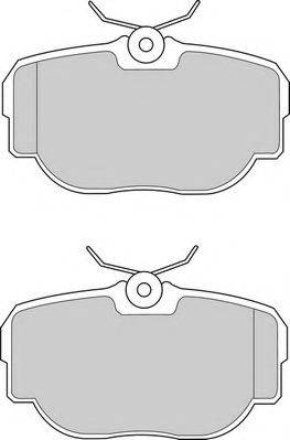 Комплект гальмівних колодок, дискове гальмо DURON DBP200981