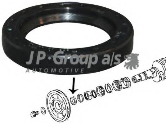 Кільце ущільнювача, колінчастий вал JP GROUP 8119500500