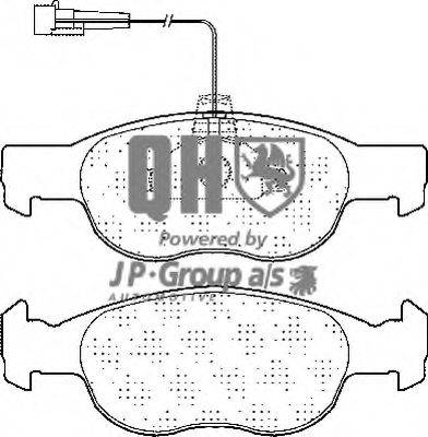 Комплект гальмівних колодок, дискове гальмо JP GROUP 3363600219