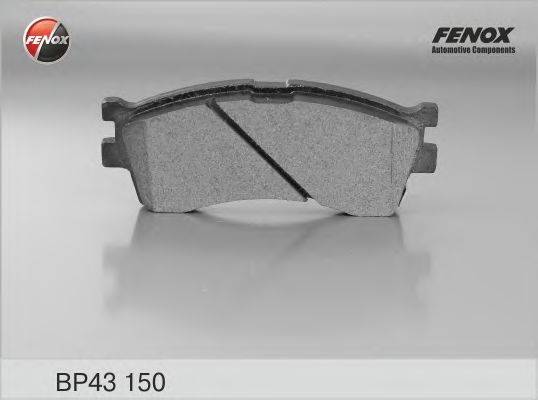 Комплект гальмівних колодок, дискове гальмо FENOX BP43150