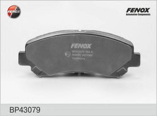 Комплект гальмівних колодок, дискове гальмо FENOX BP43079