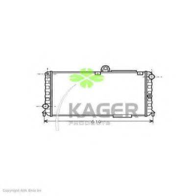 KAGER 310048 Радіатор, охолодження двигуна