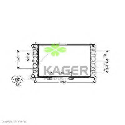 Радіатор, охолодження двигуна KAGER 31-0052