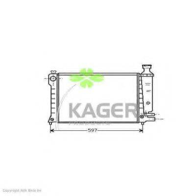 Радіатор, охолодження двигуна KAGER 31-0154