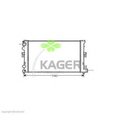 KAGER 310164 Радіатор, охолодження двигуна