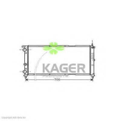Радіатор, охолодження двигуна KAGER 31-0406
