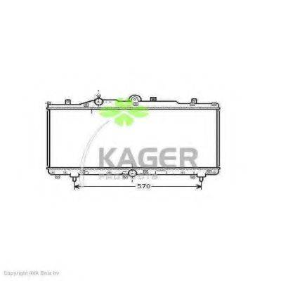KAGER 310413 Радіатор, охолодження двигуна