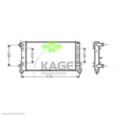 Радіатор, охолодження двигуна KAGER 31-0443