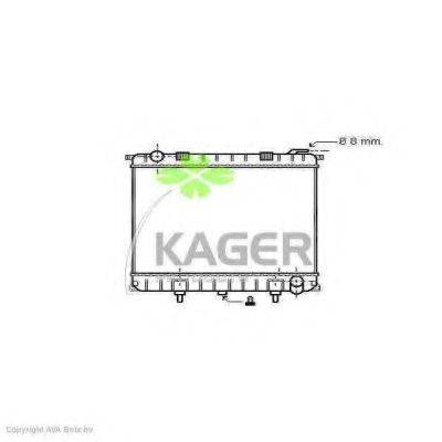 Радіатор, охолодження двигуна KAGER 31-3003