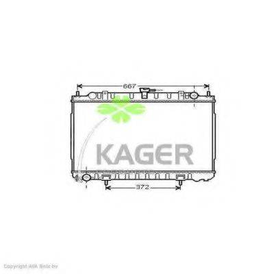 Радіатор, охолодження двигуна KAGER 31-3580