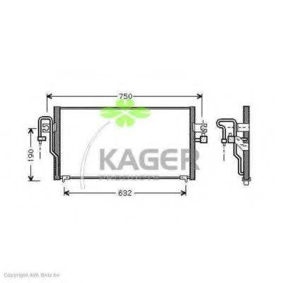 KAGER 945080 Конденсатор, кондиціонер