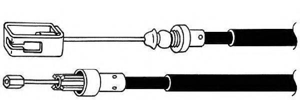 Трос, стоянкова гальмівна система KAWE FA02198