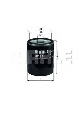 Масляний фільтр MAHLE ORIGINAL OC 93
