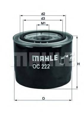 MAHLE ORIGINAL OC222 Масляний фільтр
