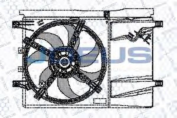 Вентилятор, охолодження двигуна JDEUS EV11M670