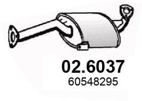 ASSO 026037 Середній глушник вихлопних газів
