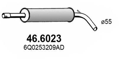 ASSO 466023 Середній глушник вихлопних газів