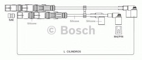 Комплект дротів запалення BOSCH F 000 99C 078