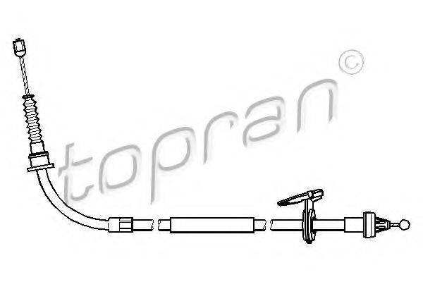 Трос, стоянкова гальмівна система TOPRAN 501 102