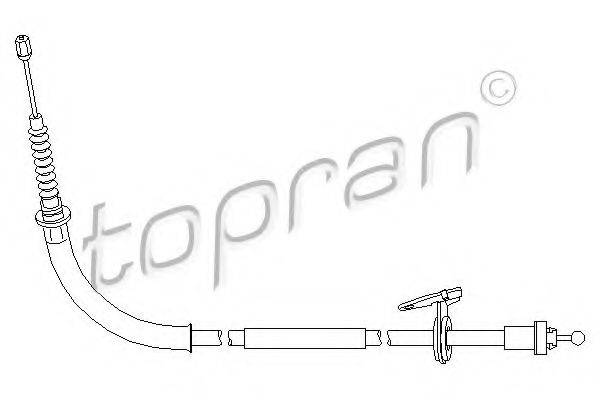 Трос, стоянкова гальмівна система TOPRAN 501 724
