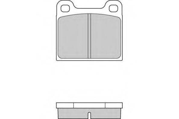 Комплект гальмівних колодок, дискове гальмо E.T.F. 12-0009