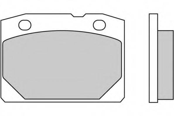 Комплект гальмівних колодок, дискове гальмо E.T.F. 12-0065
