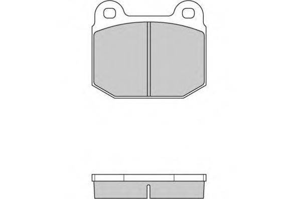 Комплект гальмівних колодок, дискове гальмо E.T.F. 12-0085